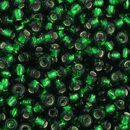 Size 11 Seed Beads - S/L Medium Green (G10)- 25g Bag