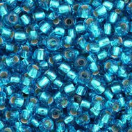 Size 11 Seed Beads - Silverlind Bright Dark aqua (B07) - 25g Bag
