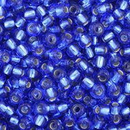 Size 11 Seed Beads - Silverlined Dark Blue (B21) - 25g Bag