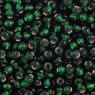 Size 11 Seed Beads - S/L Dark Green - 25g Bag  (G32)