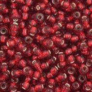Size 11 Seed Beads - S/L Medium Red (R10) - 25g Bag