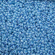 Size 11 Seed Beads - Opaque Pale Blue Dyed Pearl (B38)- 25g Bag
