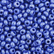 Size 11 Seed Beads - Opaque Royal Blue Luster (B22) - 25g Bag