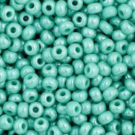 Size 11 Seed Beads - Opaque Turquoise Luster (G09) - 25g Bag