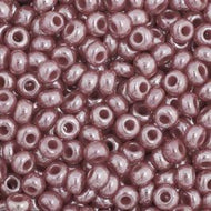 Size 11 Seed Beads - Opaque Red Luster (R03) - 25g Bag