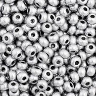 Size 11 Seed Beads - Metallic Silver (BK16) - 25g Bag