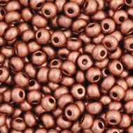 Size 11 Seed Beads - Light Copper Metallic (BR26) - 25g Bag