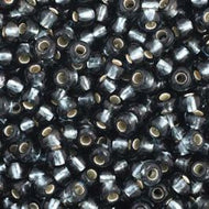 Size 11 Seed Beads - Silverlined Grey (BK11)- 25g Bag