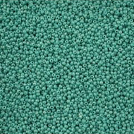 Size 11 Seed Beads - Opaque Turquoise AB (G21) - 25g Bag