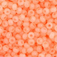 Size 11 Seed Beads - Pearl Peach AB (O04) - 25g Bag