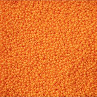 Size 11 Seed Beads - Bright Orange Chalk Sfinx (O09) - 25g Bag