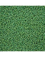 Size 11 Seed Beads - Opaque Green Matt Rainbow (G23) - 25g Bag