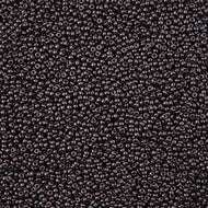 Size 11 Seed Beads - Jet terra pearl black (BK05)- 25g Bag