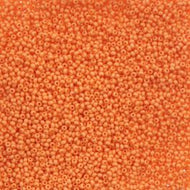 Size 11 Seed Beads - Orange Chalk Dyed Solgel (O03) - 25g Bag