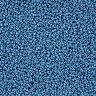 Size 11 Seed Beads - Chalk Dyed Solgel Blue (B23)- 25g Bag
