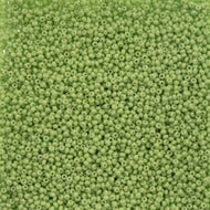 Size 11 Seed Beads - Green Chalk Dyed Solgel - 25g Bag (G16)