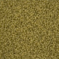 Size 11 Seed Beads - Alabaster Mustard Solgel (Y11) - 25g Bag
