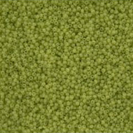 Size 11 Seed Beads - Alabaster Light Green Solgel (G49) - 25g Bag