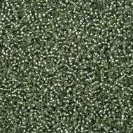 Size 11 Seed Beads - S/l Eucalyptus Solgel - 25g Bag (G41)