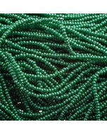 Size 13 Charlotte Beads - Opaque Green Luster (G01)
