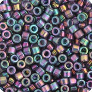 Miyuki Delica 11/0 5.2g vial Violet Blue Opaque AB Gold Luster