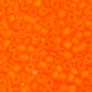 Miyuki Delica 11/0 5.2g Vial Orange Transparent