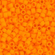 Miyuki Delica 11/0 5.2g Vial Orange Mandarin Opaque Matte