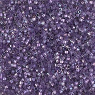 Miyuki Delica 11/0 5.2g Vial Dark Orchid AB Silk Inside Dyed