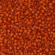 Miyuki Delica 11/0 5.2g Vial Duracoat Opaque Dyed Pumpkin Orange
