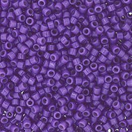 Miyuki Delica 11/0 5.2g Vial Duracoat Opaque Dyed Dark Mauve