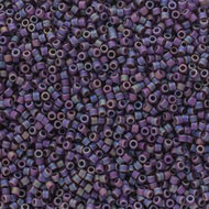 Miyuki Delica 11/0 5.2g Vial Frosted Glazed Rainbow Purple Matte