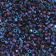 Delica 11/0 Cut Purple AB Metallic