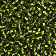 Miyuki Seed Bead 11/0 apx. 22g Olive Silver Lined