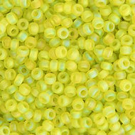 Miyuki Seed Bead 11/0 apx. 22g Chartreuse Transparent AB Matte