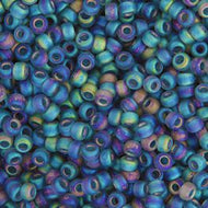 Miyuki Seed Bead 11/0 apx. 22g Grey Transparent AB Matte