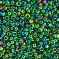 Miyuki Seed Bead 11/0 apx. 22g Green Transparent AB