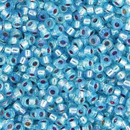 Miyuki Seed Bead 11/0 apx. 22g Aqua Silver Lined AB