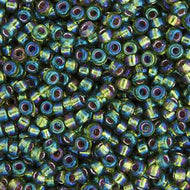 Miyuki Seed Bead 11/0 apx. 22g Olive Silver Lined AB