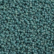 Miyuki Seed Bead 11/0 apx 22g Frosted Glazed/ Rainbow Arctic Blue Matte AB