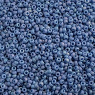 Miyuki Seed Bead 11/0 apx 22g Frosted Glazed/ Rainbow Blue Sapphire Matte AB