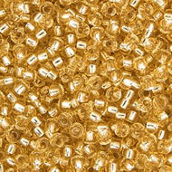 Miyuki Seed Bead 11/0 apx. 22g Lt.Gold Silver Lined