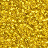 Miyuki Seed Bead 11/0 apx. 22g Yellow Silver Lined