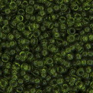 Miyuki Seed Bead 11/0 apx. 22g Olive Transparent