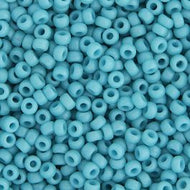 Miyuki Seed Bead 11/0 apx. 22g Turq  Blue Opaque Matte Luster
