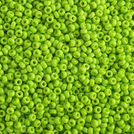 Miyuki Seed Bead 11/0 apx. 22g Bright Lime Opaque Duracoat