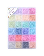 GLASS BEAD BOX SIZE 8 - VIBRANT PASTELS