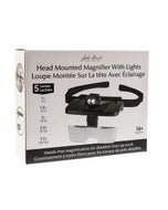 Head Mounted Magnifier With Lights Black - 1.0x/1.5x/2.0x/2.5x/3.5x