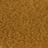 Size 10 Seed Beads - Transparent Matte Light Topaz (BR22)
