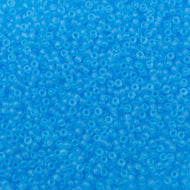 Size 10 Seed Beads - Transparent Matte Sapphire (B50)