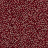 Size 10 Seed Beads - Transparent matte Red (R19)